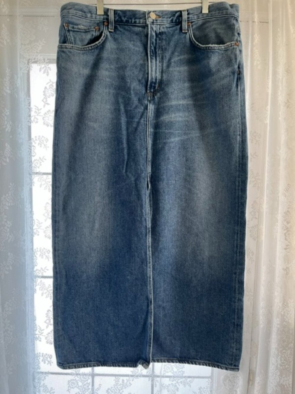AGOLDE MAXI DENIM SKIRT SIZE 31